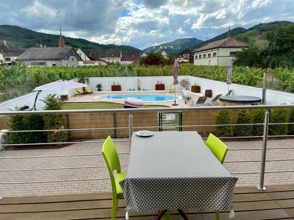 Alsacebnb - Gite 12 Personnes Dans Le Vignoble - Piscine Privee & Spa Ammerschwihr Buitenkant foto
