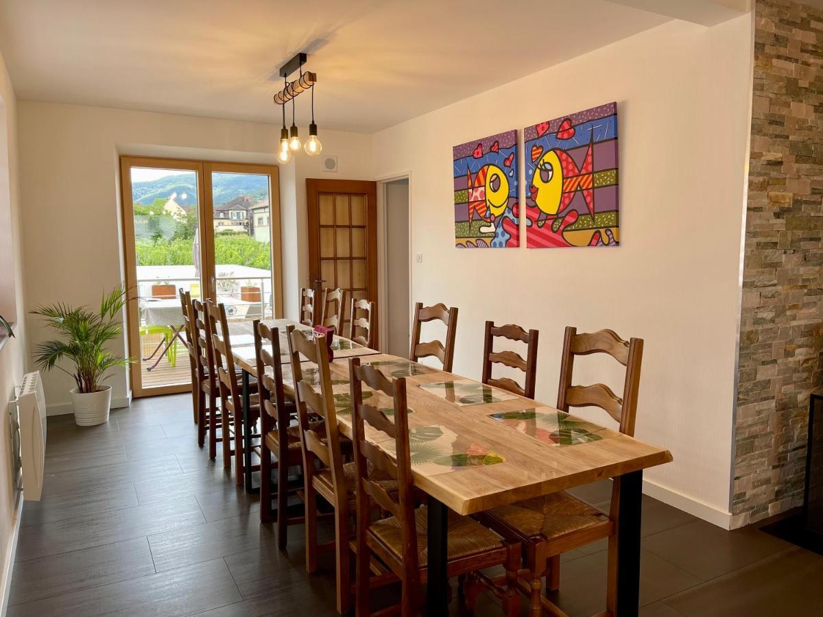 Alsacebnb - Gite 12 Personnes Dans Le Vignoble - Piscine Privee & Spa Ammerschwihr Buitenkant foto