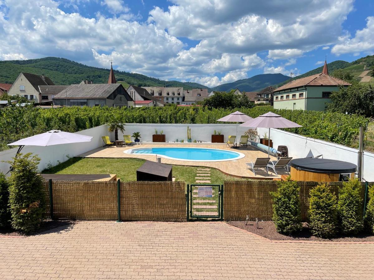 Alsacebnb - Gite 12 Personnes Dans Le Vignoble - Piscine Privee & Spa Ammerschwihr Buitenkant foto