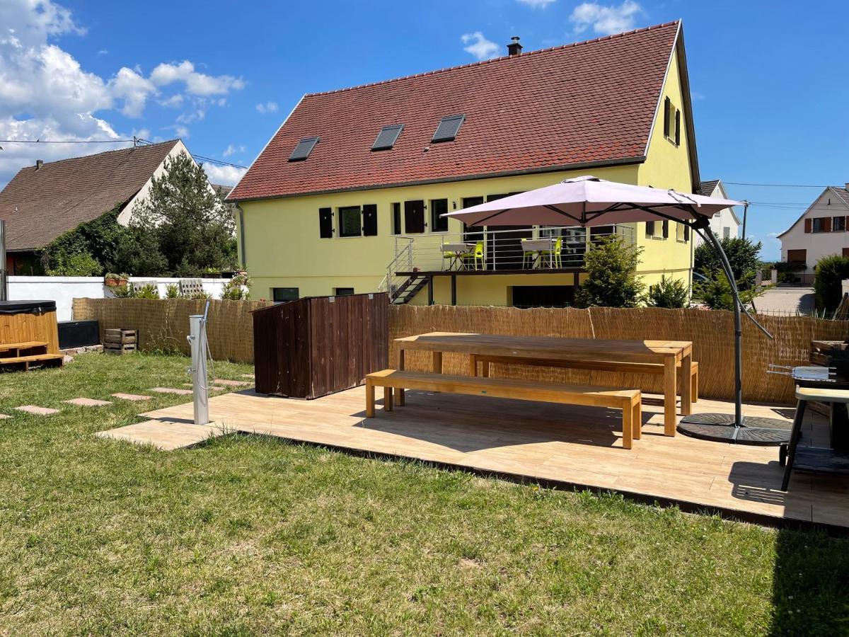 Alsacebnb - Gite 12 Personnes Dans Le Vignoble - Piscine Privee & Spa Ammerschwihr Buitenkant foto
