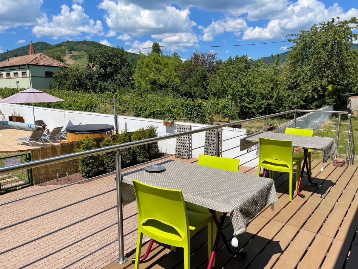 Alsacebnb - Gite 12 Personnes Dans Le Vignoble - Piscine Privee & Spa Ammerschwihr Buitenkant foto