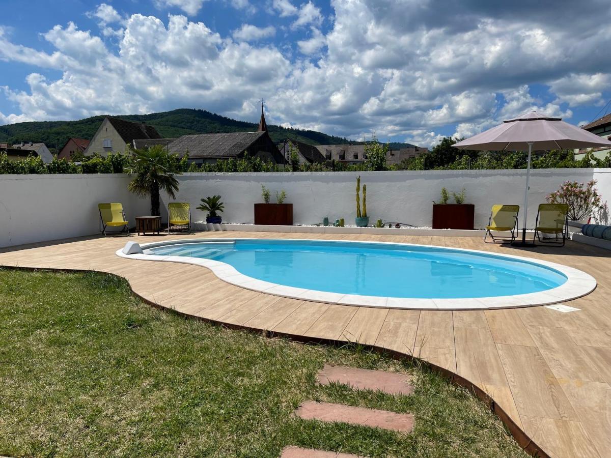 Alsacebnb - Gite 12 Personnes Dans Le Vignoble - Piscine Privee & Spa Ammerschwihr Buitenkant foto